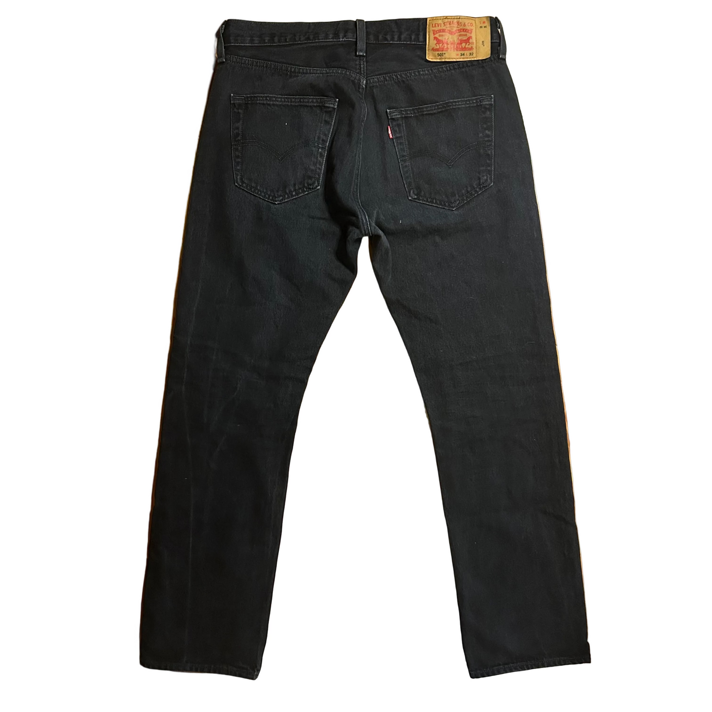 Levi 501 Black Denim Jeans - 34" x 31"