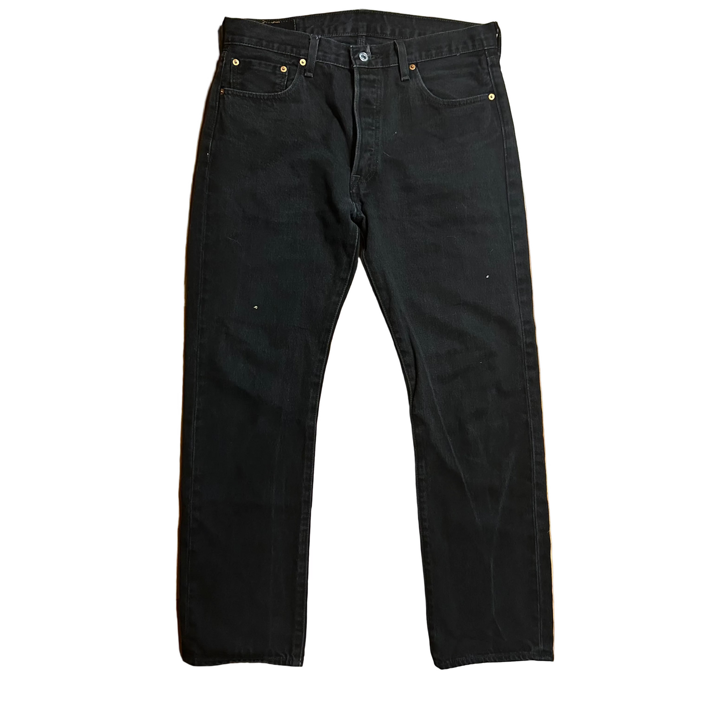 Levi 501 Black Denim Jeans - 34" x 31"