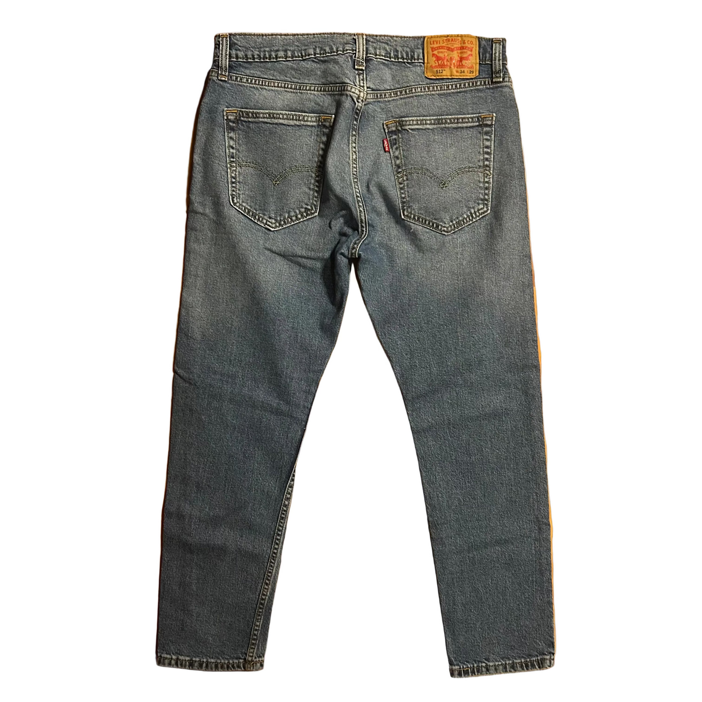 Levi 512 Denim Blue Jeans - 33" x 26.5"