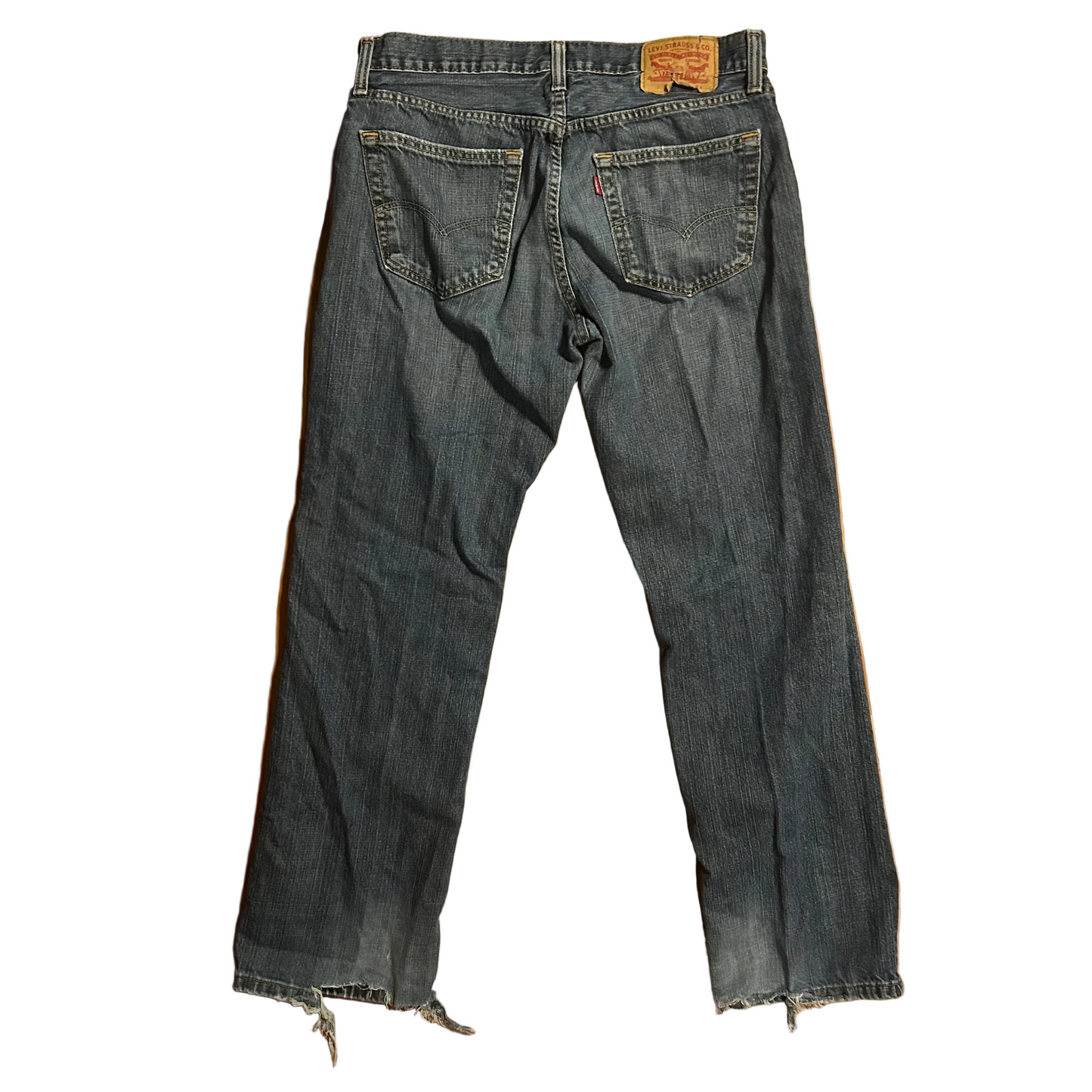 Levi 559 Distressed Denim Blue Jeans - 32" x 30"