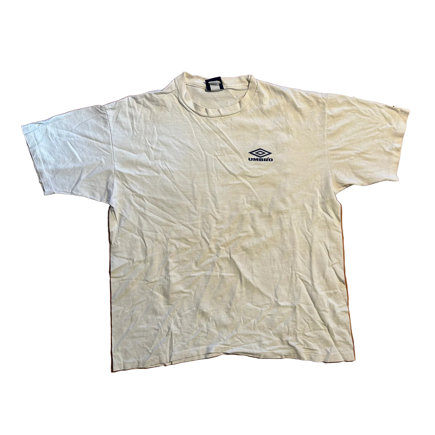90's Umbro White Tshirt - Large - 23" x 27"