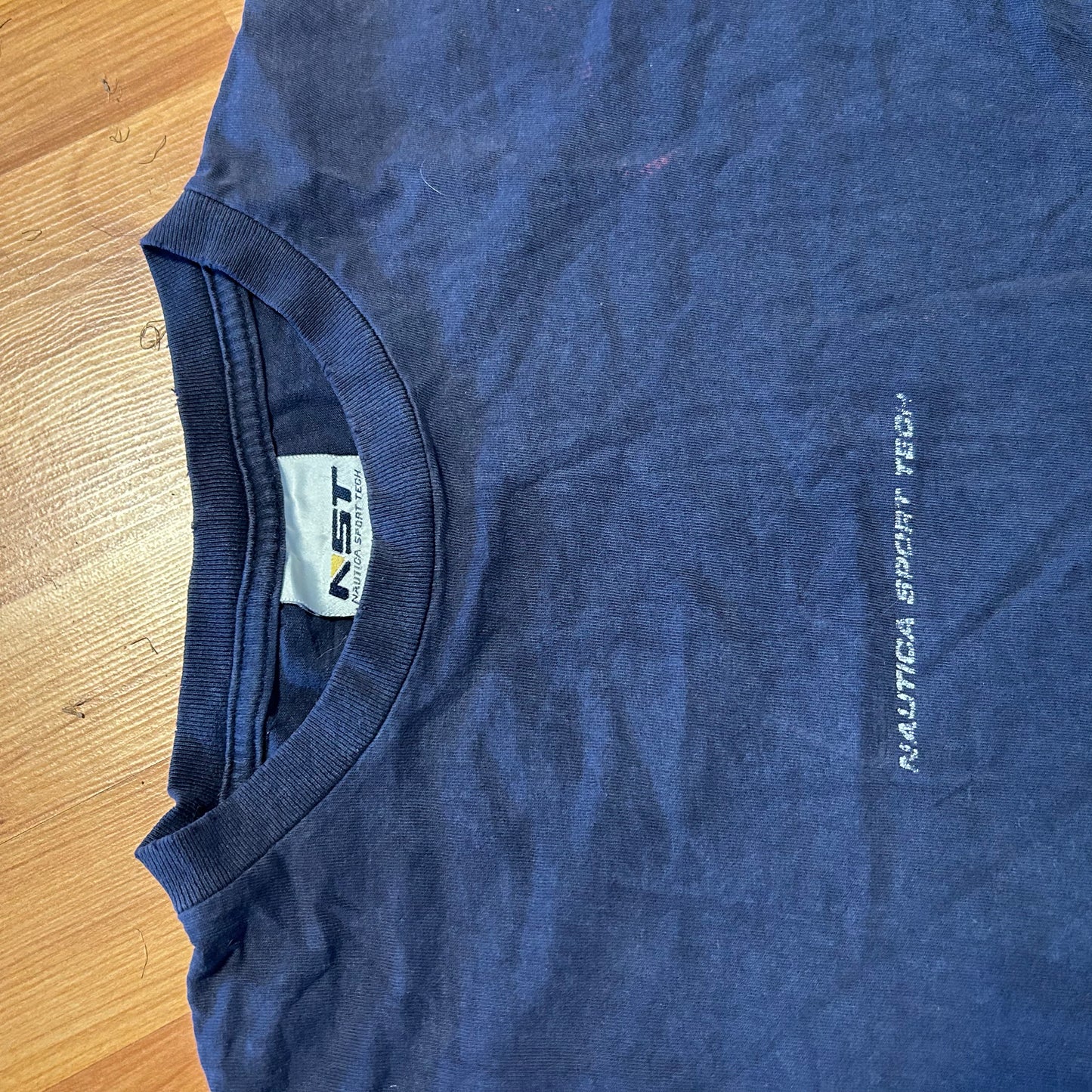 90's Nautica Navy Blue Tshirt - XLarge - 25" x 28"