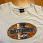 Harley Davidson Motorcycles Cafe White Tshirt - XLarge - 25" x 29.5"