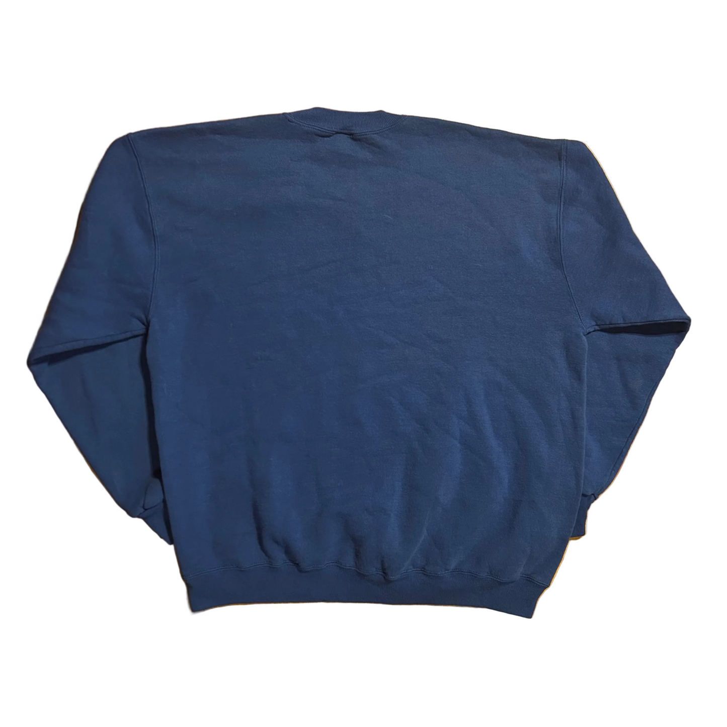 80’s Russell Athletics Blue Blank Crewneck Sweatshirt - XLarge - 24" x 26.5"