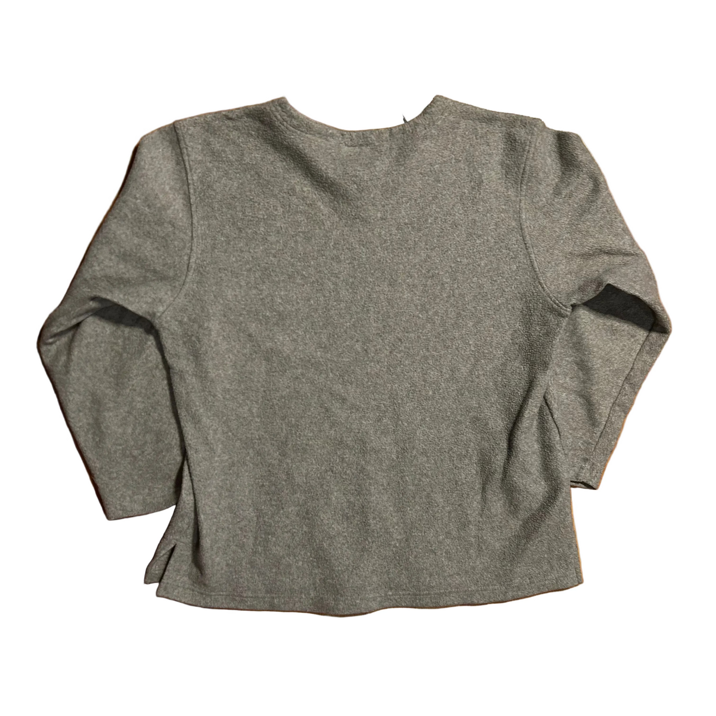 90’s ISG Blank Grey Fleece VNeck Sweatshirt - Large - 22" x 26.5"