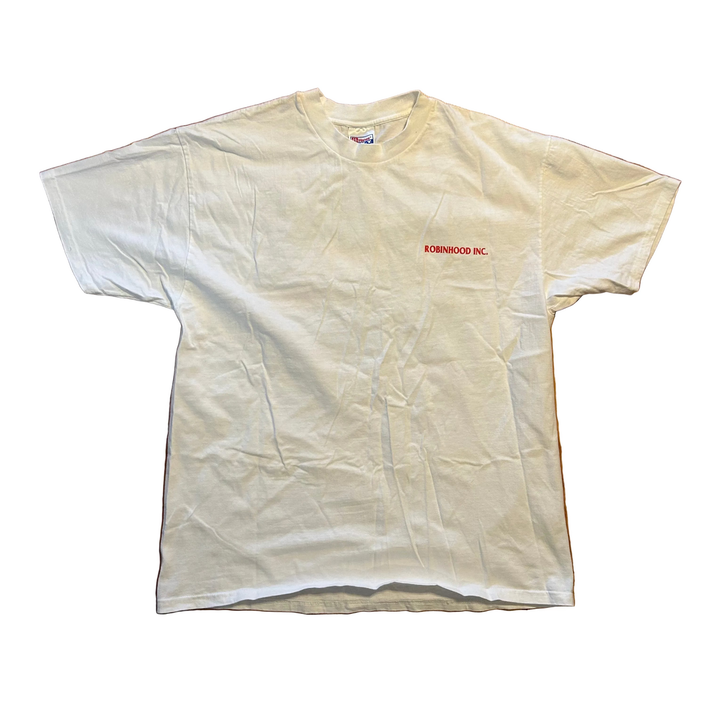 90's Hanes Beefy Robinhood Inc PPG Authentic Refinish Cars White Tshirt - Large - 22.5" x 29.5"