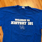 University of Kentucky Wildcats Kentucky 101 Basketball Blue Tshirt - Medium - 20" x 27"