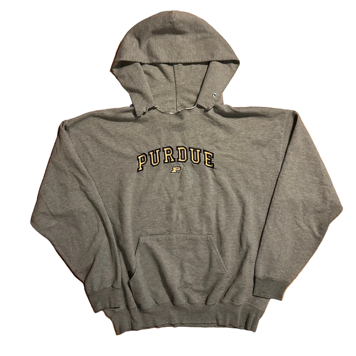 Purdue University Boilermakers Grey Hoodie Sweatshirt - XLarge - 25" x 27"