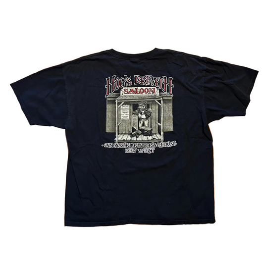 Hogs Breath Saloon Key West Florida Black Tshirt - XLarge - 24" x 28"
