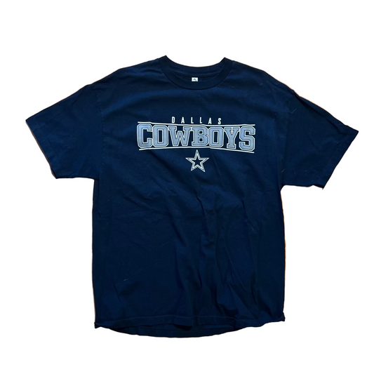 Dallas Cowboys NFL Navy Blue Tshirt - Medium - 21" x 29.5"