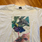 90's Watercolor Fish Ocean Sea White Tshirt - Medium - 21.5" x 28"