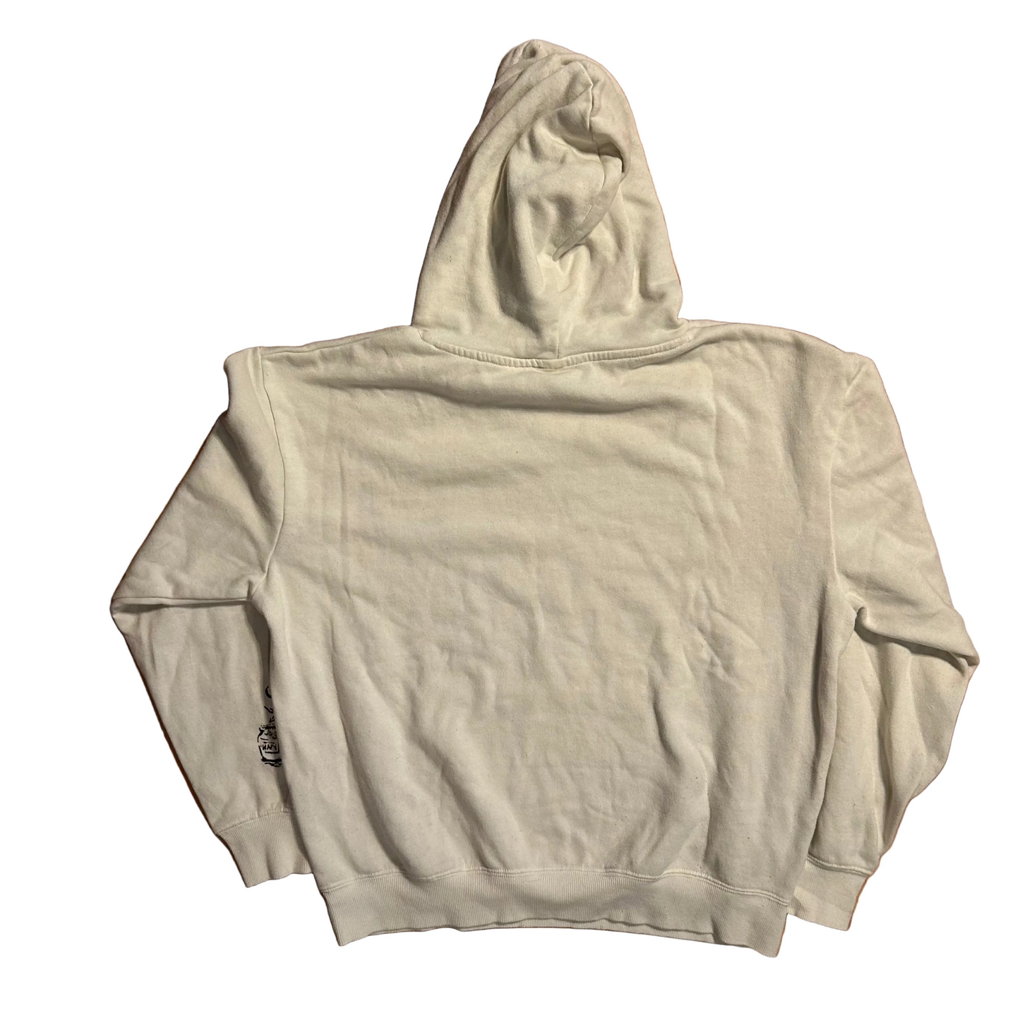 Disney Winnie the Pooh Christopher Robin Cream Hoodie Sweatshirt - XLarge - 24" x 23.5"
