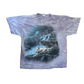 The Mountain Pink Purple Tie Dye Wolves Coyotes Tshirt - Large - 23.5" x 27.5"