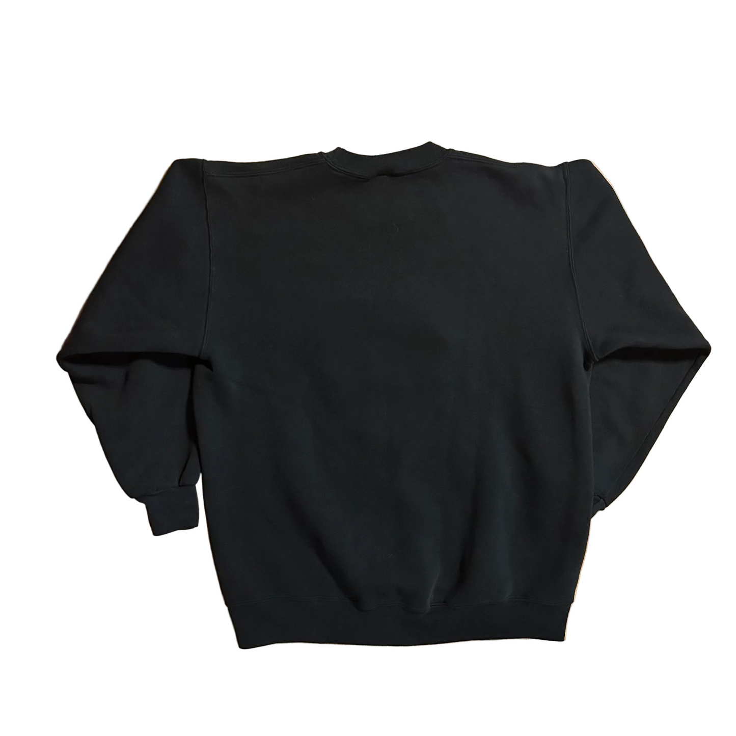 90’s Jerzees Super Sweats Flamingo Embroidered Black Crewneck Sweatshirt - Large - 22" x 26"
