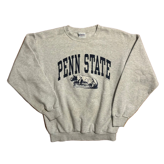 80/90’s Santee Penn State Nittany Lions Grey Crewneck Sweatshirt - Medium - 21" x 25"