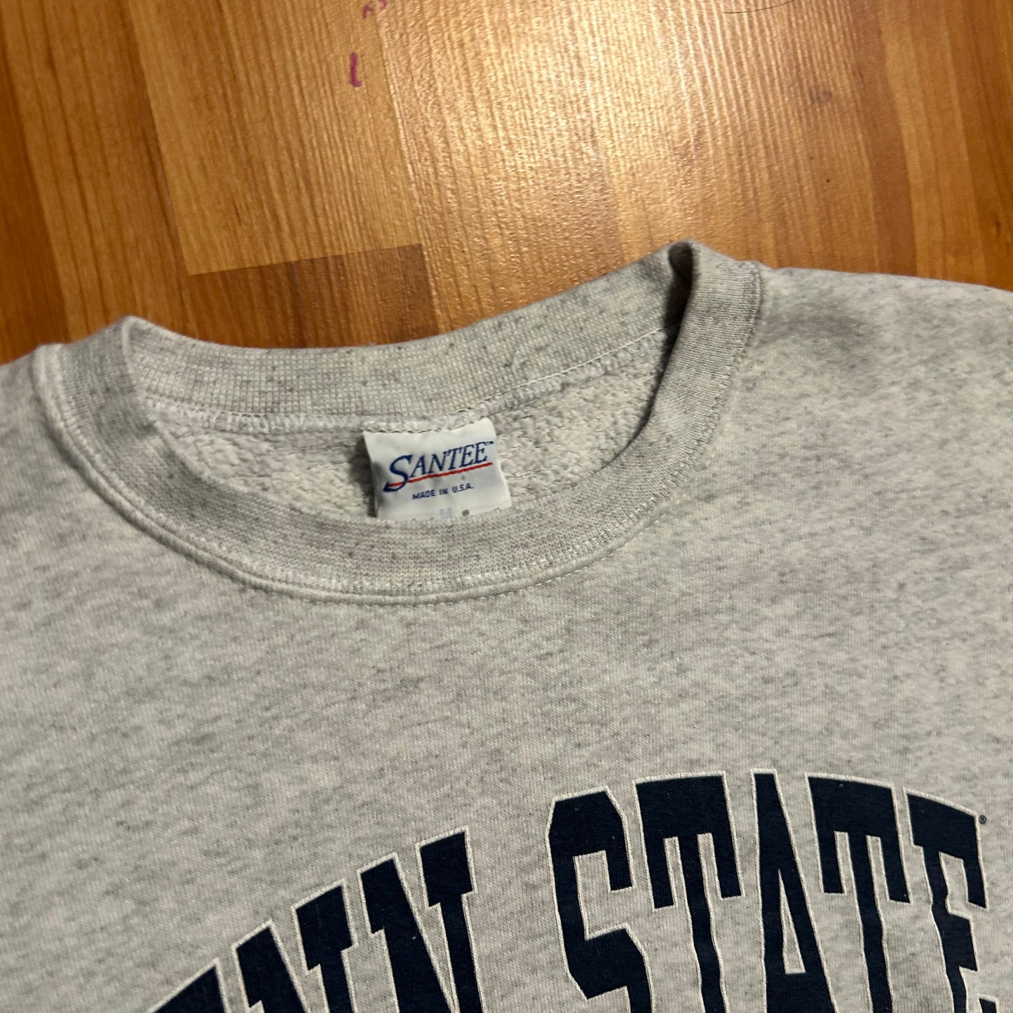 80/90’s Santee Penn State Nittany Lions Grey Crewneck Sweatshirt - Medium - 21" x 25"