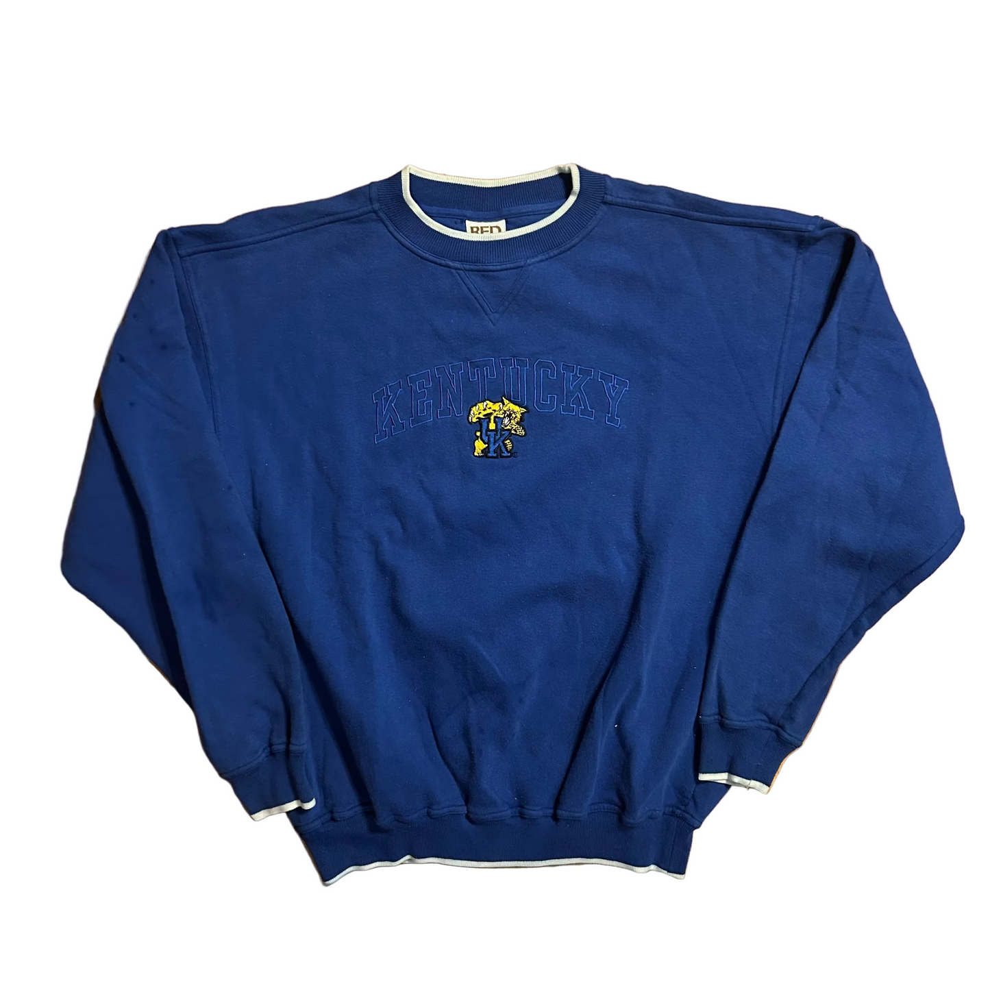 Red Oak Kentucky University Wildcats Blue Crewneck Sweatshirt - XLarge - 25" x 26"