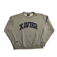 90’s Jansport Xavier University Grey Crewneck Sweatshirt - XLarge - 24" x 25.5"