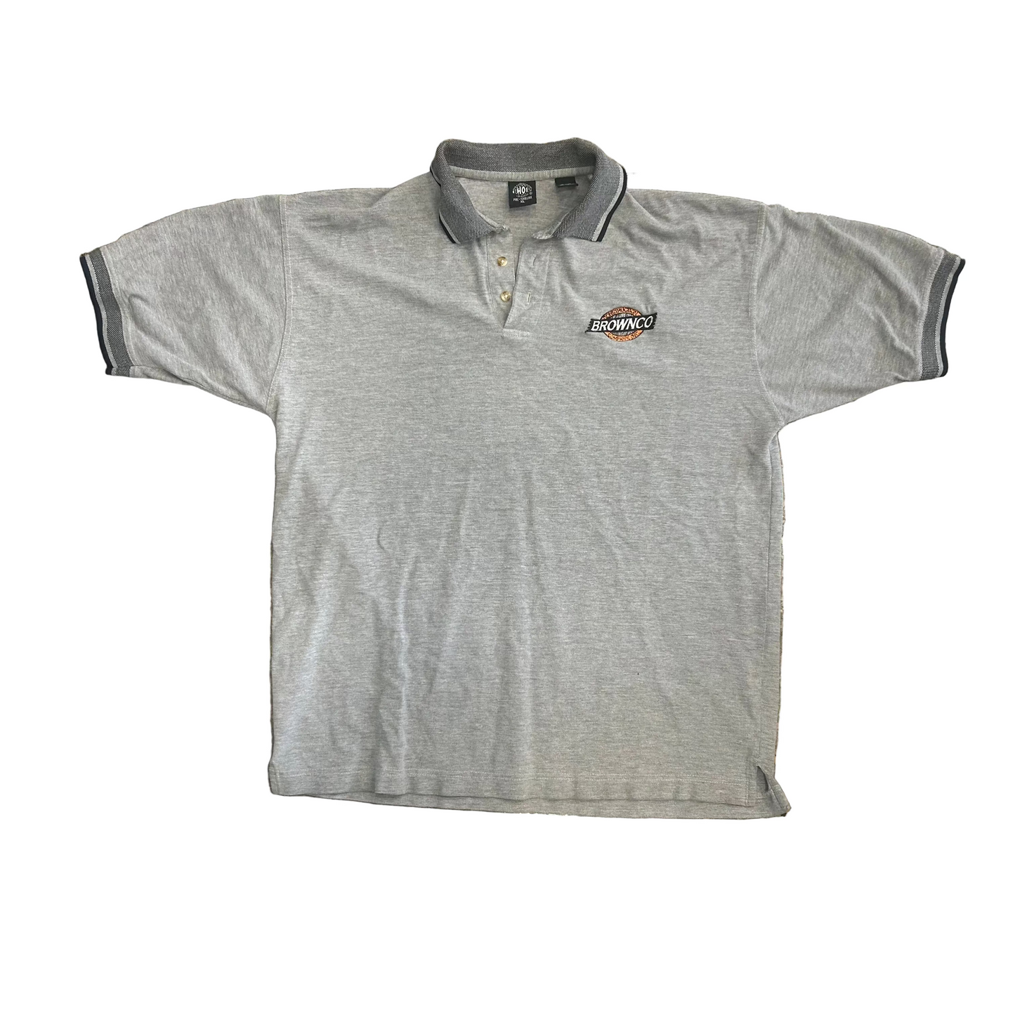 Grey Brownco Polo Shirt - Large - 23" x 29"