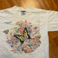 90's Q Tees George Smith State Park Butterflies Flowers White Tshirt - Small - 19" x 27"