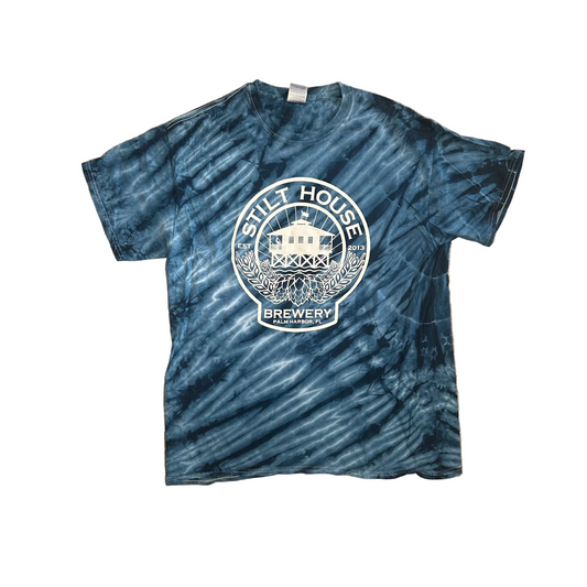 Stilt House Blue Tie Dye Tshirt - Medium - 20" x 28"