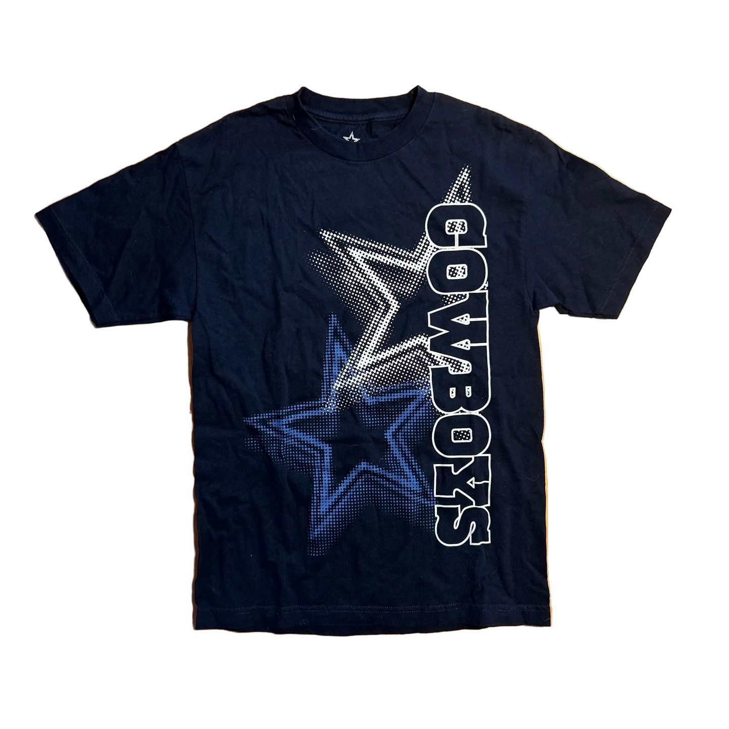 Dallas Cowboys Navy Tshirt - Small - 18.5" x 28.5"