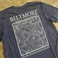 Biltmore Asheville NC Navy Blue Tshirt - Medium - 20" x 28"