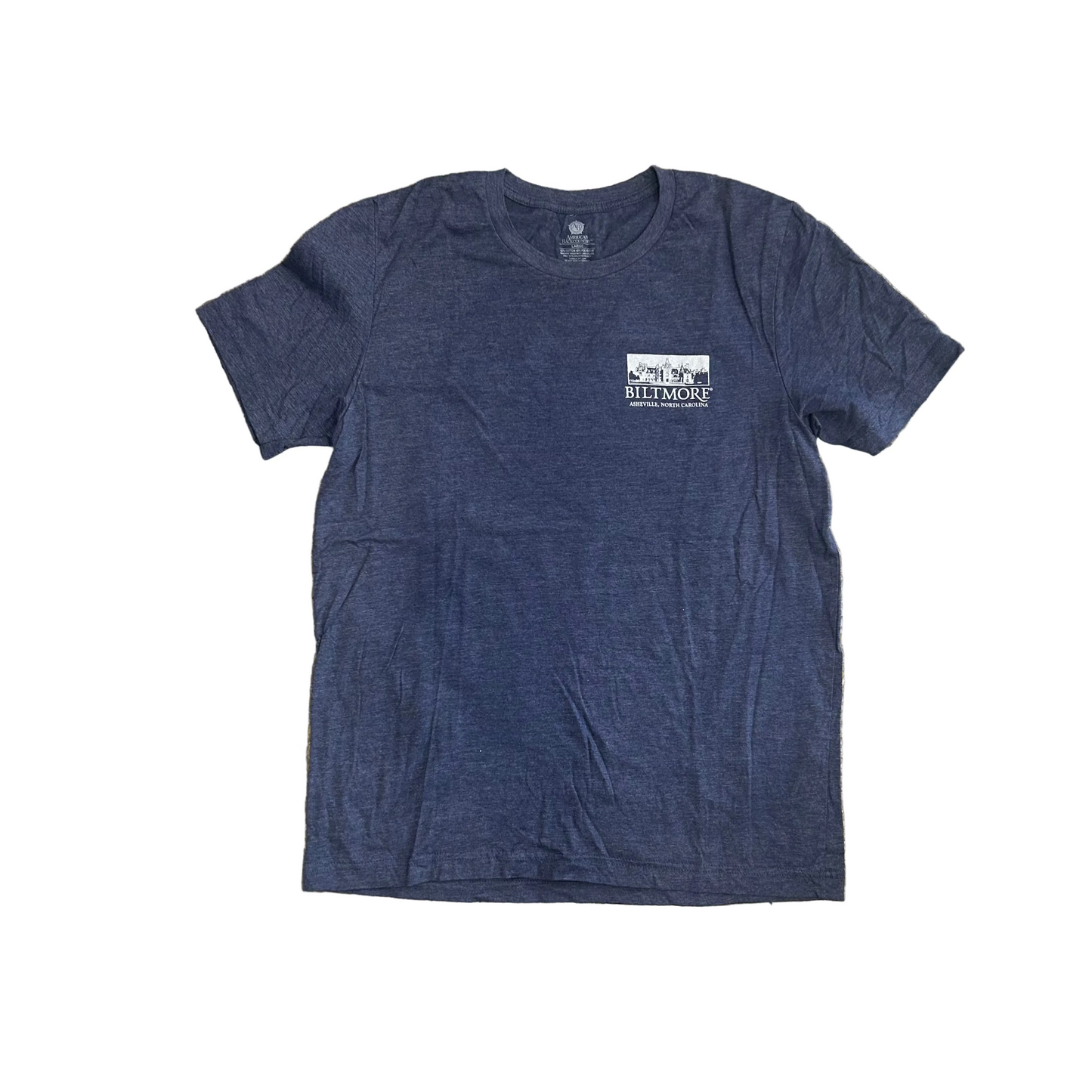 Biltmore Asheville NC Navy Blue Tshirt - Medium - 20" x 28"