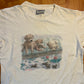 90's Northern Reflections Puppy White Tshirt - Small - 19.5" x 24"
