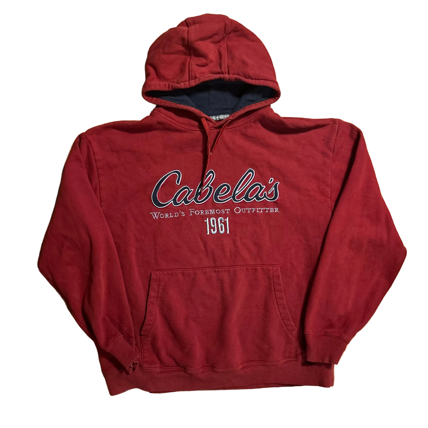 Cabela’s Red Maroon Hoodie Sweatshirt - XLarge - 25" x 28"