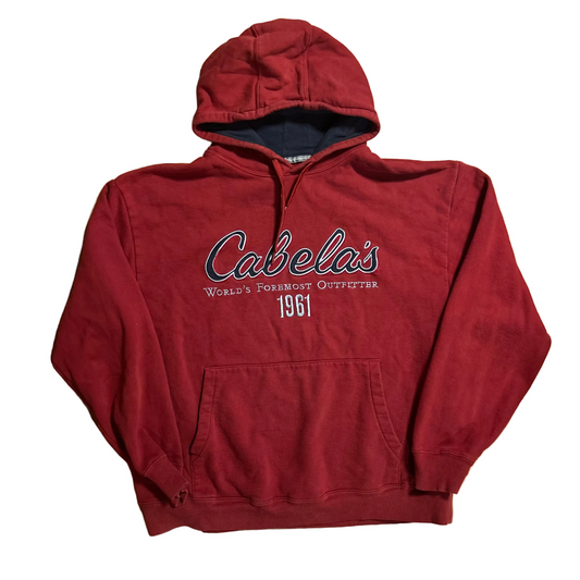 Cabela’s Red Maroon Hoodie Sweatshirt - XLarge - 25" x 28"