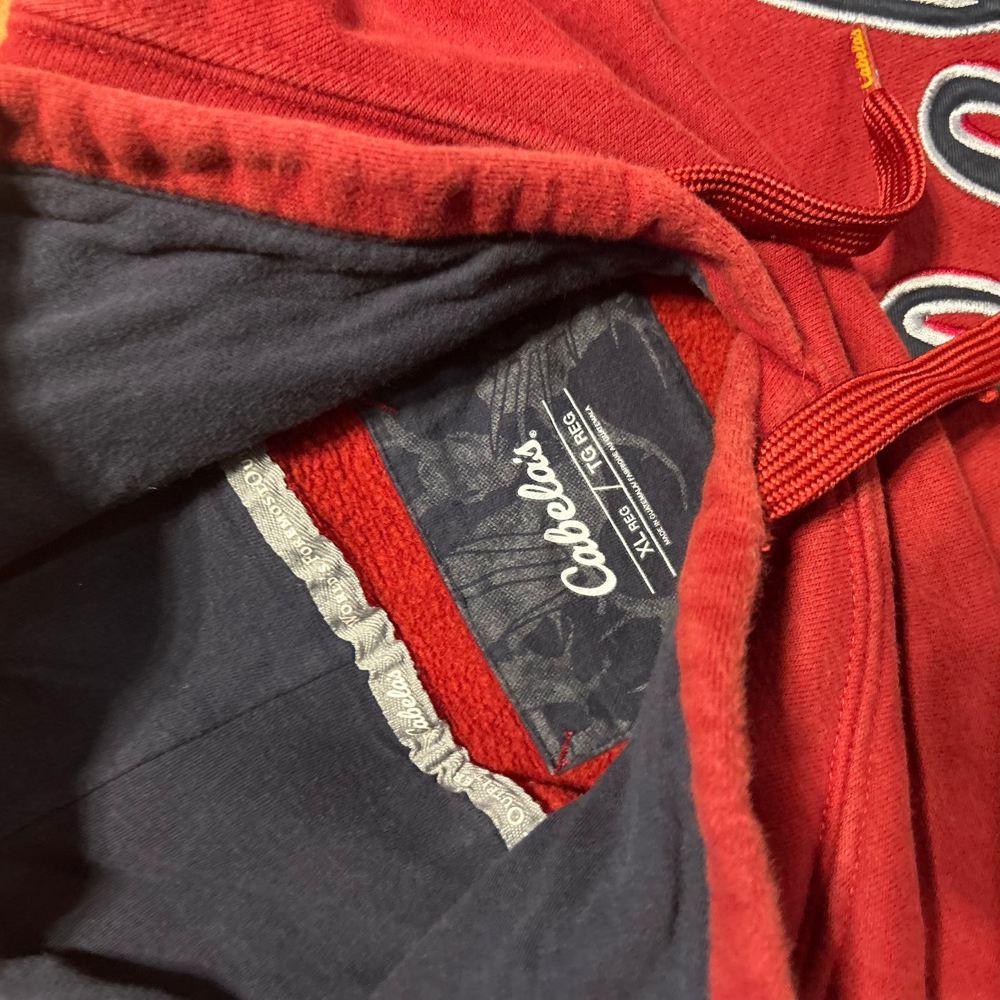 Cabela’s Red Maroon Hoodie Sweatshirt - XLarge - 25" x 28"