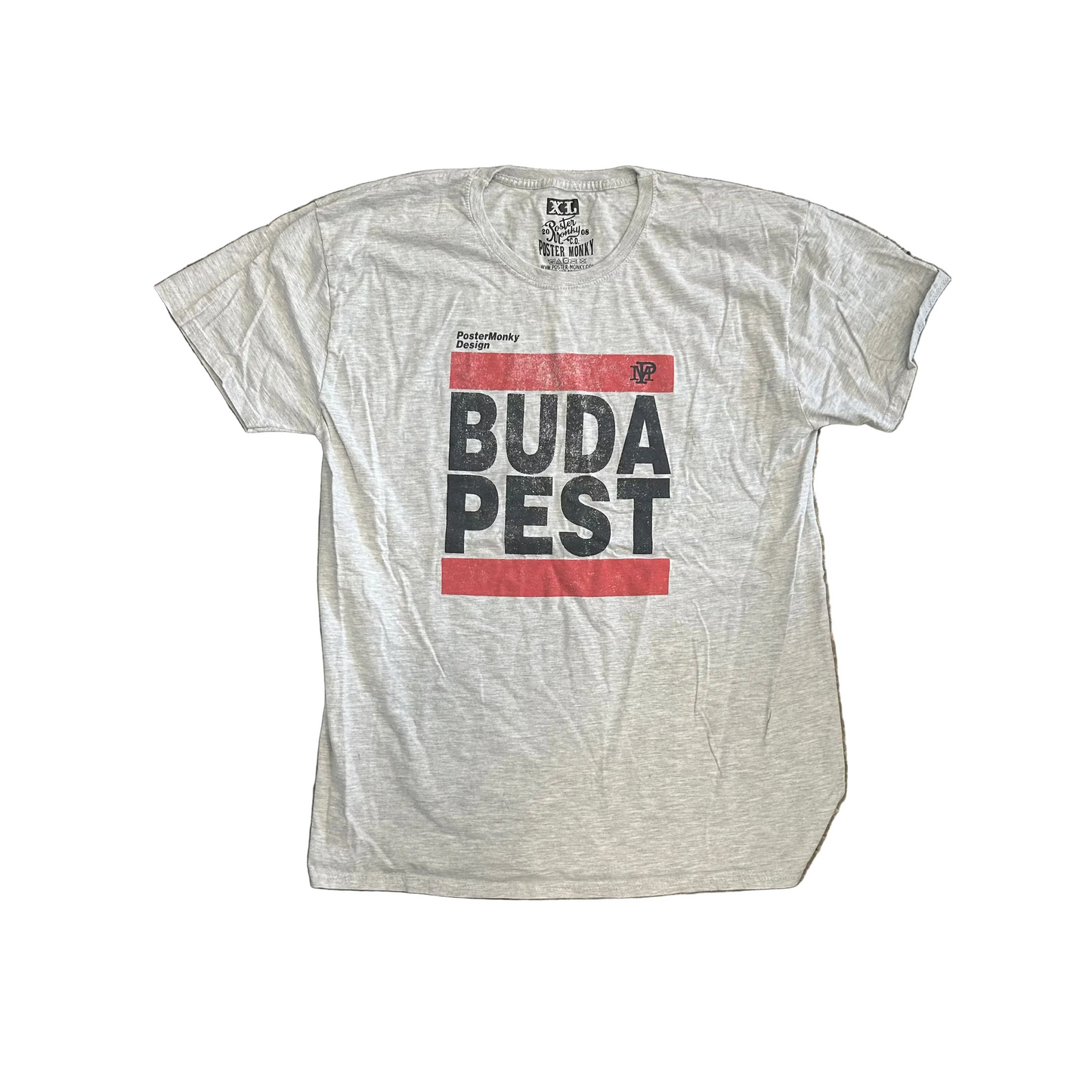Budapest Grey Tshirt - Medium - 21" x 28"