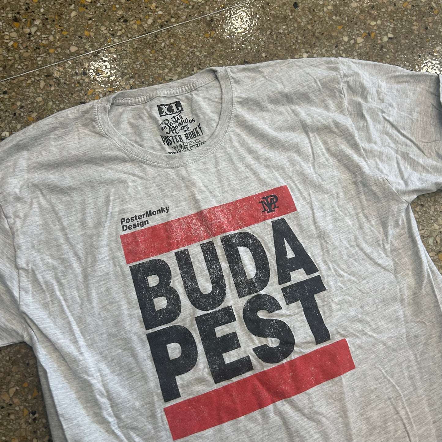 Budapest Grey Tshirt - Medium - 21" x 28"