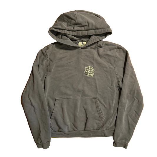 Eric Emanuel Grey Hoodie Sweatshirt - Large - 23.5" x 24"