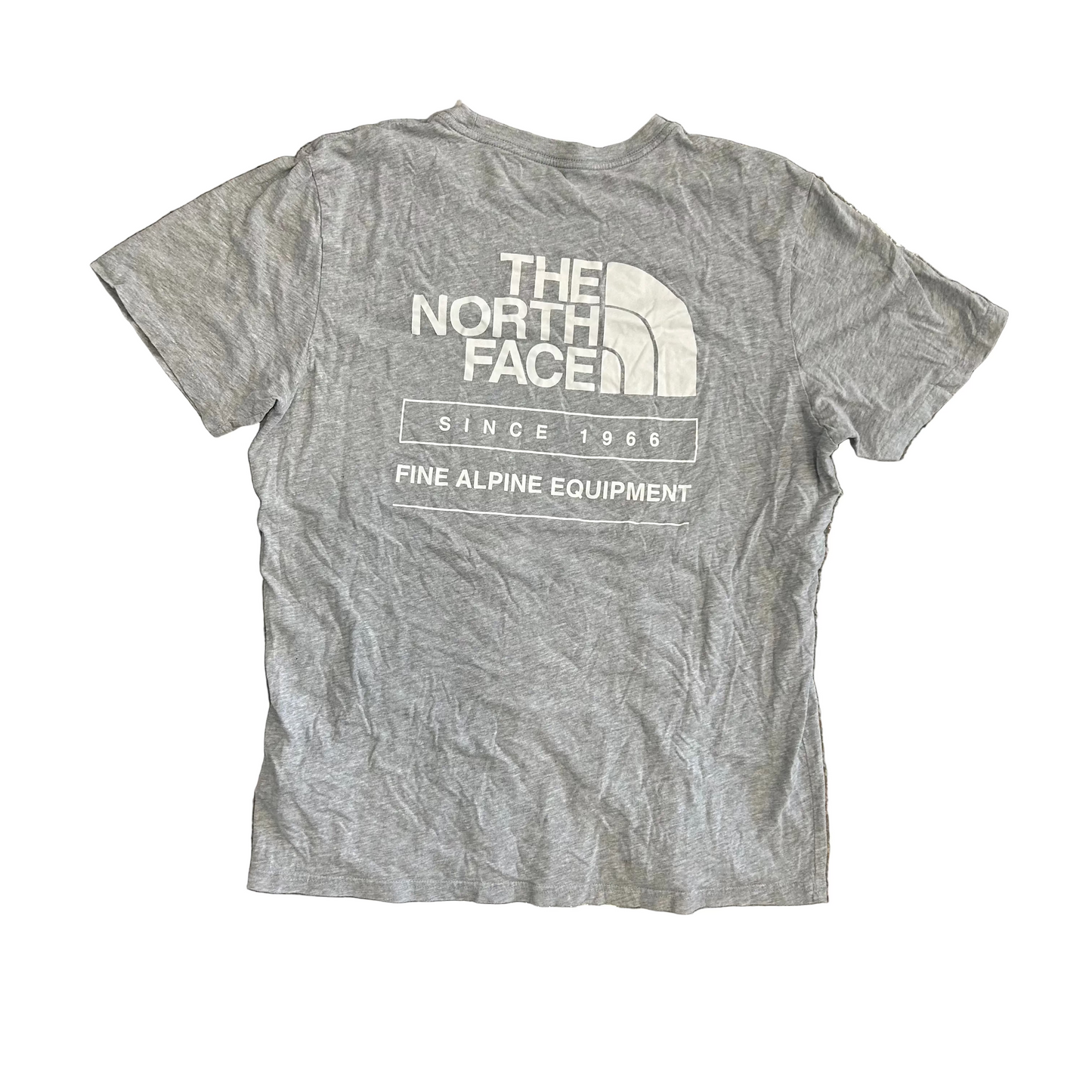 The North Face Fine Alpine Equipment Grey Tshirt - Large - 22" x 27"