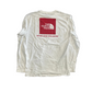The North Face Never Stop Exploring White Red Longsleeve Shirt - Large - 22" x 29"