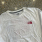 The North Face Never Stop Exploring White Red Longsleeve Shirt - Large - 22" x 29"