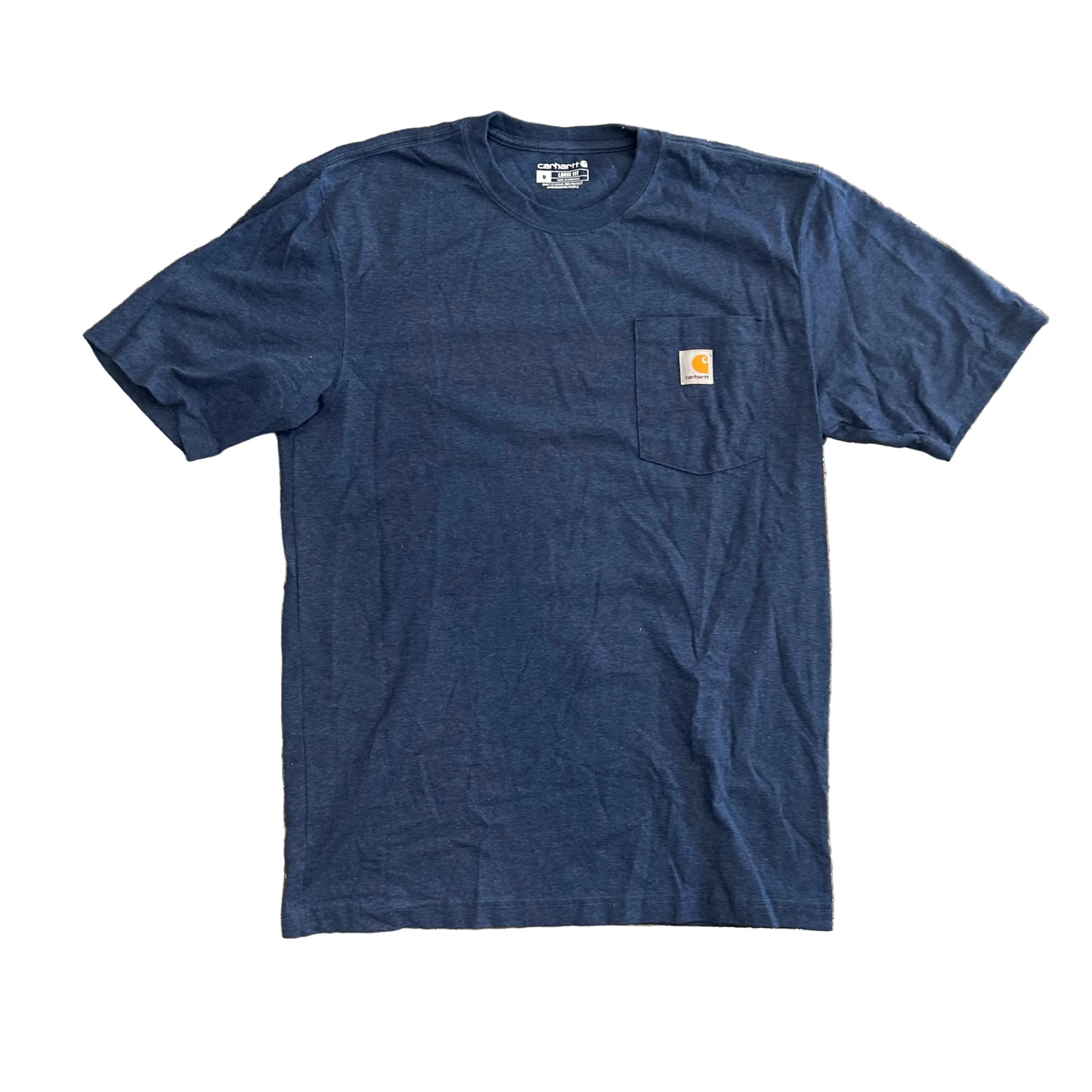 Carhartt Carphartt Blue Pocket Tshirt - Medium - 21" x 30"