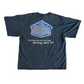 2003 White Castle Black Distressed Logo Tshirt - Large - 23" x 27"