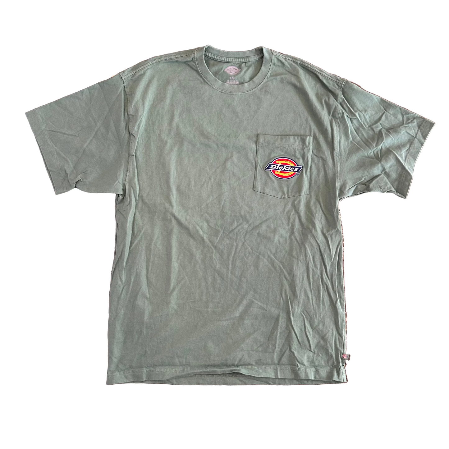 Dickies Green Embroidered Pocket Tshirt - Medium - 21" x 30"