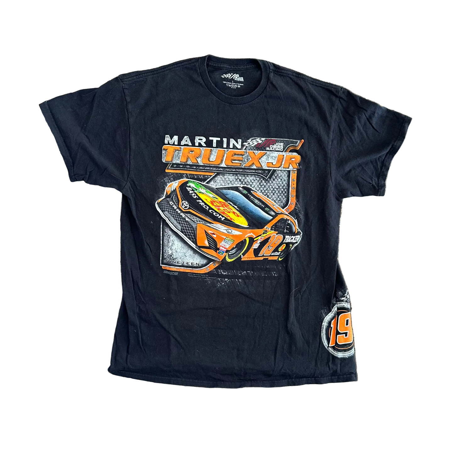 NASCAR Martin Truex Black Tshirt - Medium - 20" x 28.5"