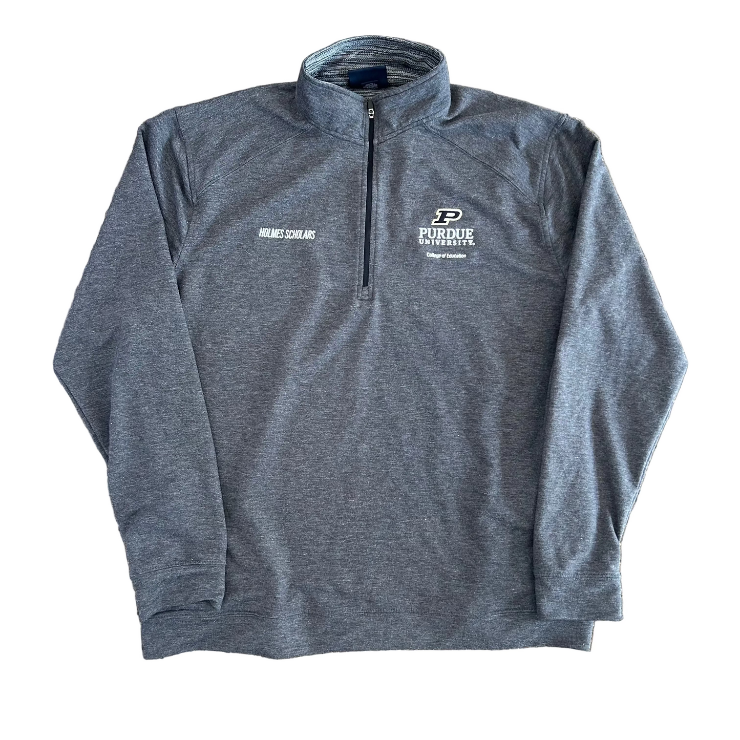 Purdue University Holmes Scholars Grey Quarter Zip - XLarge - 24" x 28"