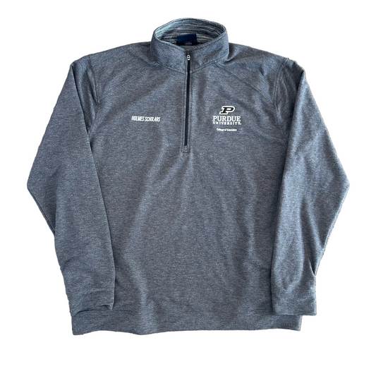 Purdue University Holmes Scholars Grey Quarter Zip - XLarge - 24" x 28"