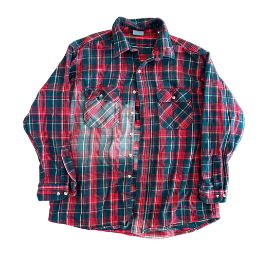 Ozark Wilderness Red Green Flannel Shirt - XLarge - 24" x 29"