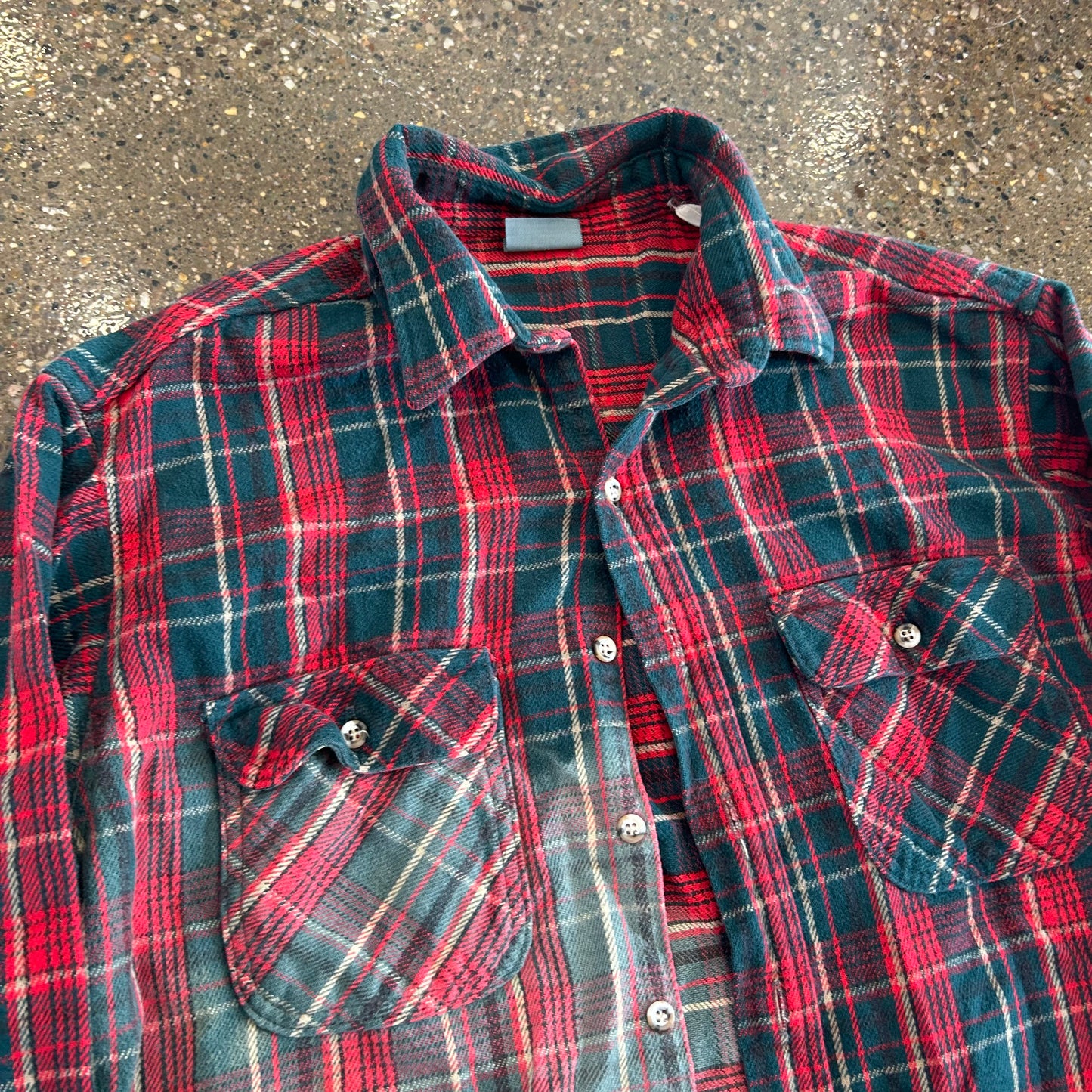 Ozark Wilderness Red Green Flannel Shirt - XLarge - 24" x 29"