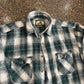 Field and Stream Green Flannel Shirt - XLarge - 25" x 32"