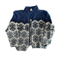 Sunbuster Snowflake Blue Fleece Zip Up - XLarge - 24" x 28"
