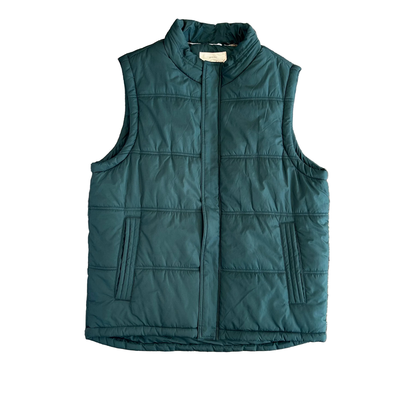 Green Weatherproof Puffer Vest - Large - 23" x 29"