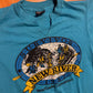 90’s FOTL New River Survivor Expeditions Teal Blue Tshirt - Small - 19.5" x 24"